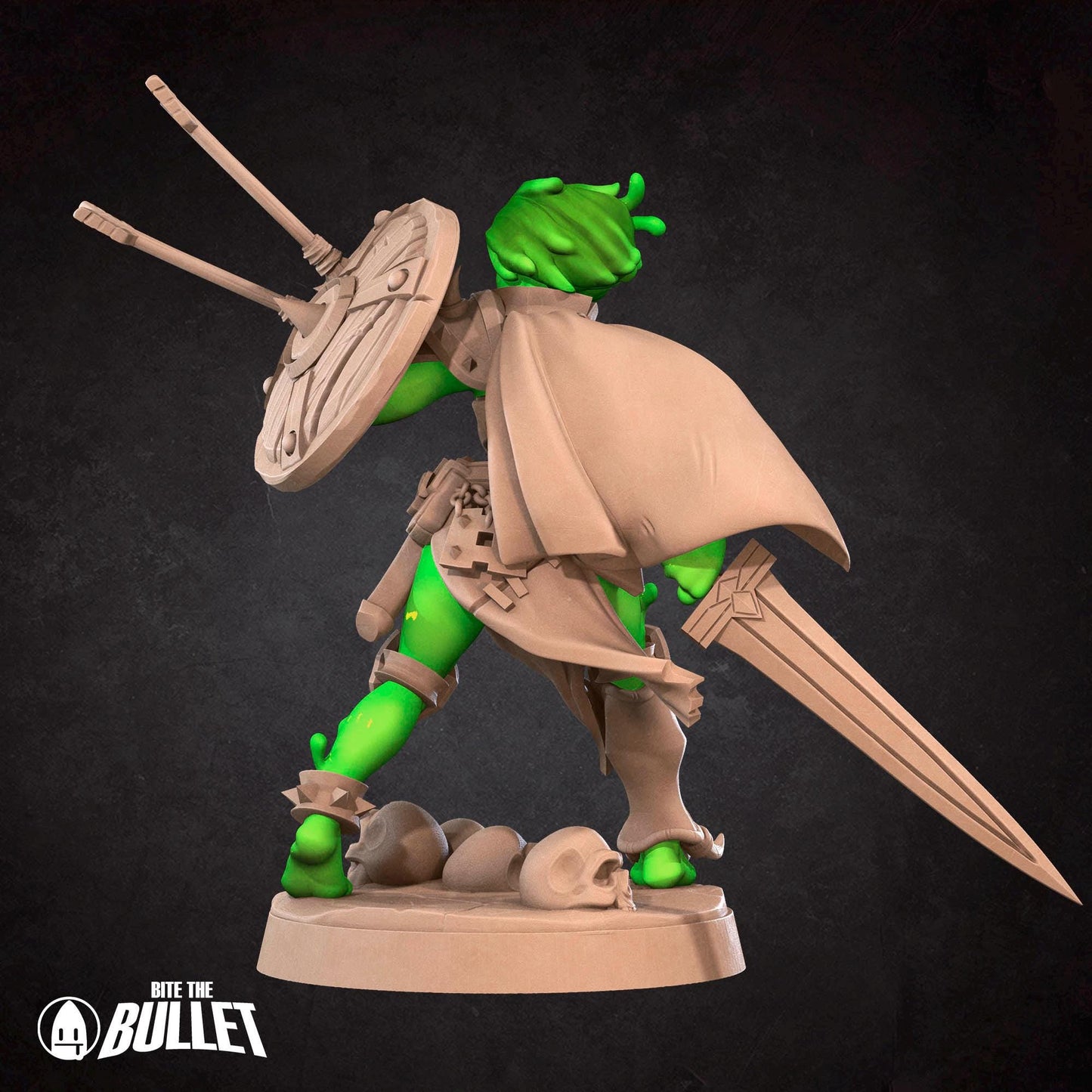 Plasmoid Barbarian Miniature - 28mm / 32mm / 36mm - Bite the Bullet - Resin Printed Figure for D&D, TTRPGs, and Board Games
