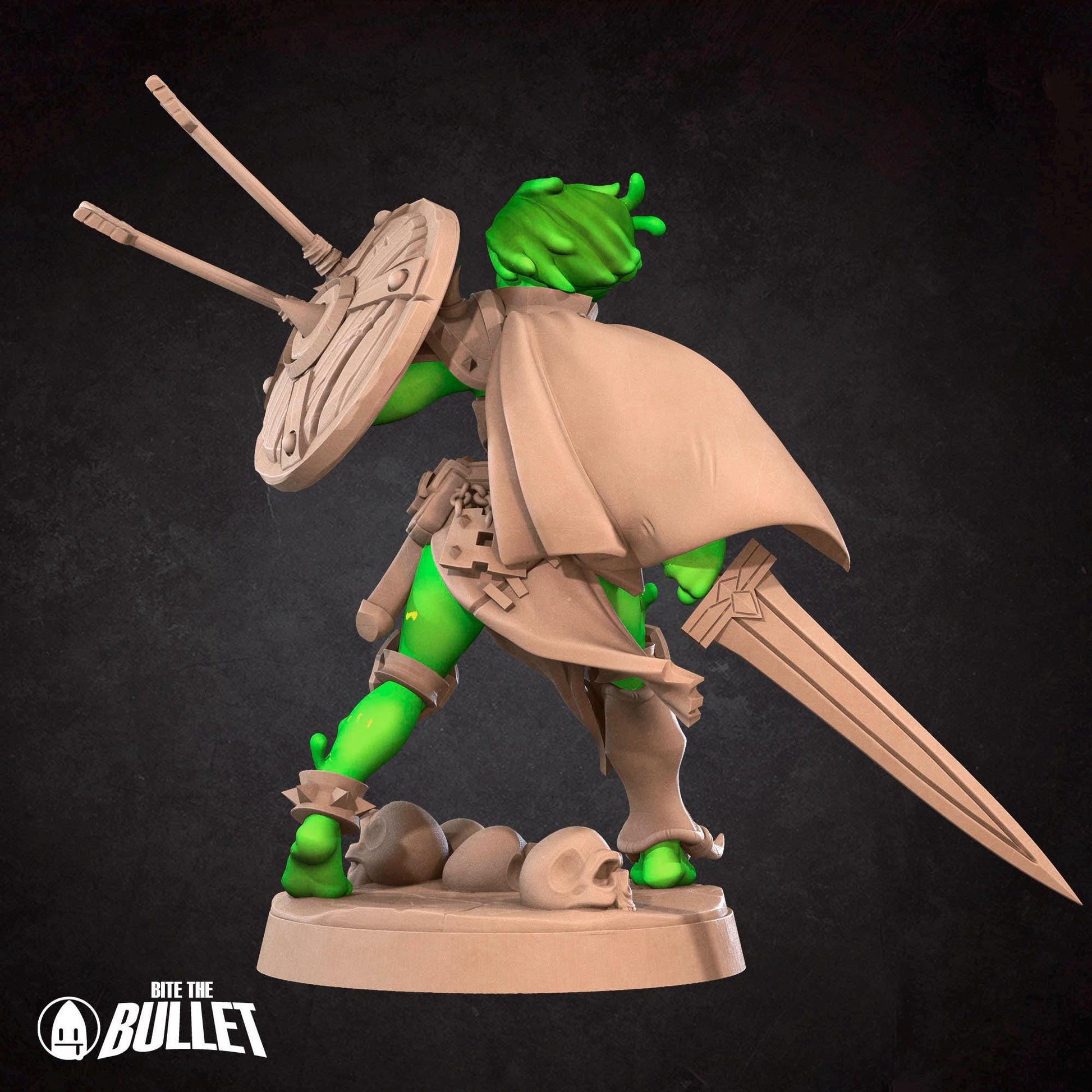 Plasmoid Barbarian Miniature - 28mm / 32mm / 36mm - Bite the Bullet - Resin Printed Figure for D&D, TTRPGs, and Board Games