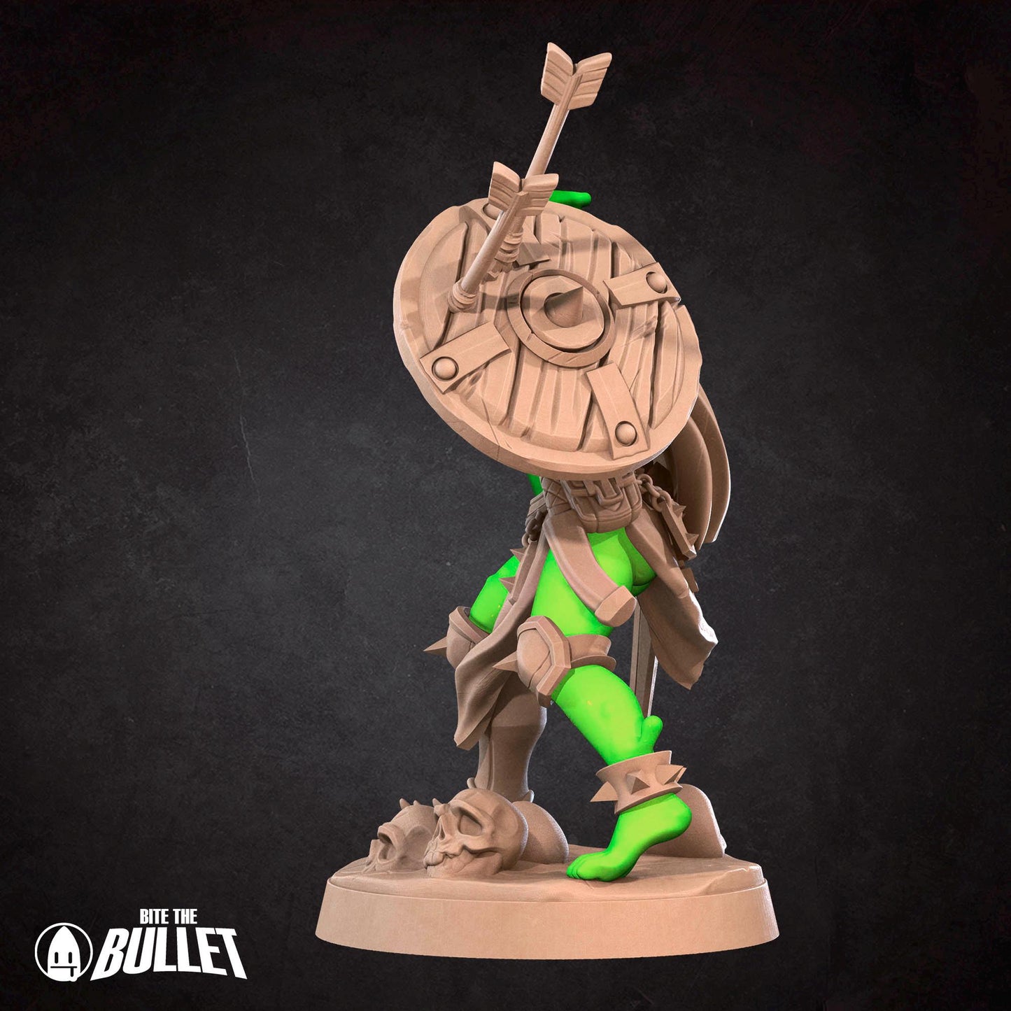 Plasmoid Barbarian Miniature - 28mm / 32mm / 36mm - Bite the Bullet - Resin Printed Figure for D&D, TTRPGs, and Board Games