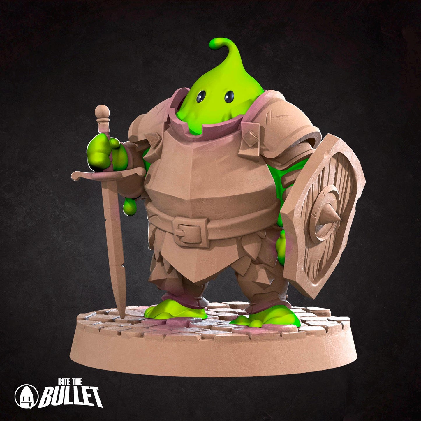 Plasmoid Warrior Miniature - 28mm / 32mm / 36mm - Bite the Bullet - Resin Printed Figure for D&D, TTRPGs, and Board Games