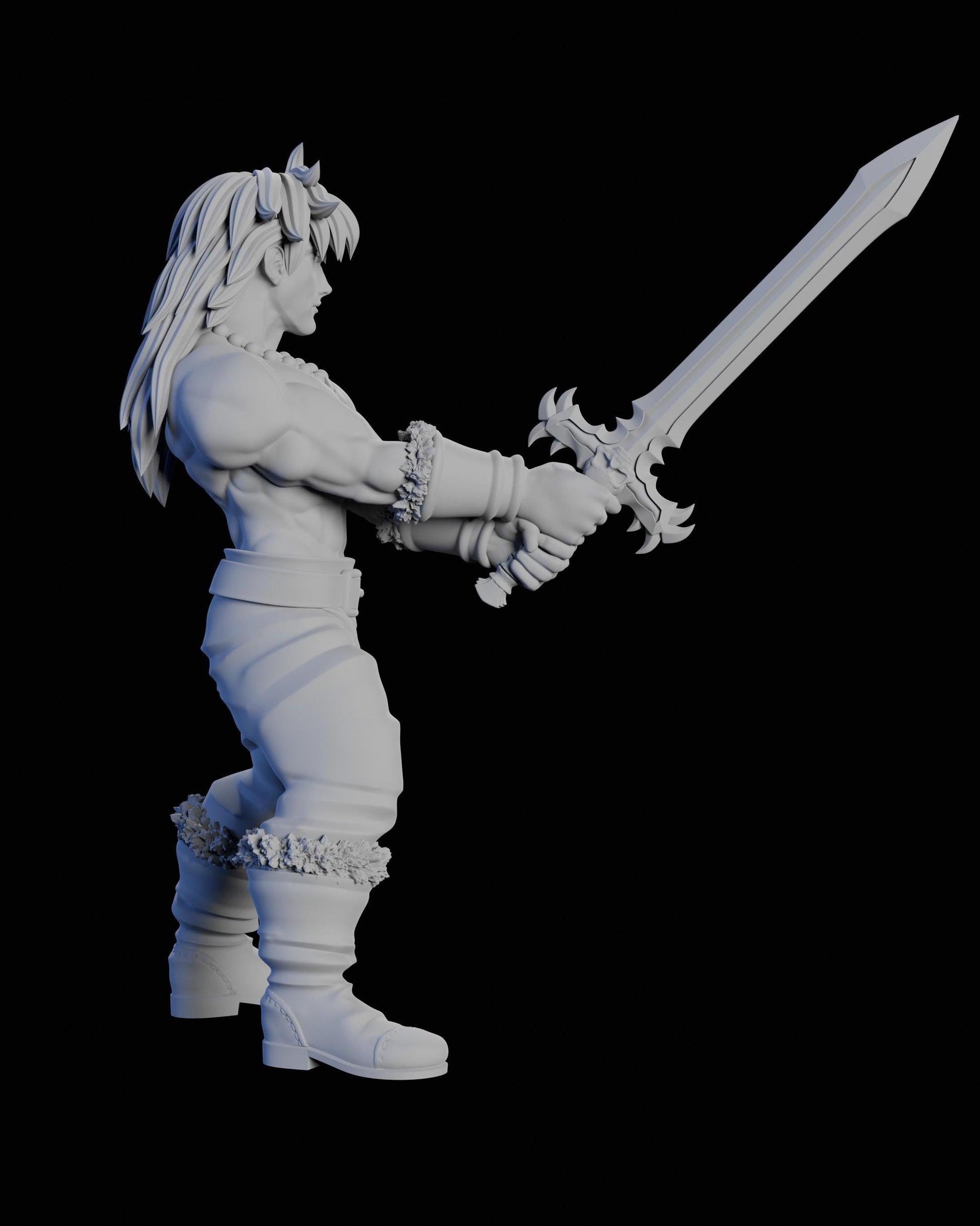 Marcus Miniature - 28mm / 32mm / 36mm / 75mm - Ethan Savage Studios - Unpainted Resin Printed Figure for D&D, TTRPGs, and Board Games