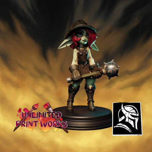 Felixia Miniature - 28mm / 32mm / 36mm / 75mm - HardWitch Games - Resin Printed Figure for TTRPGs and Board Games