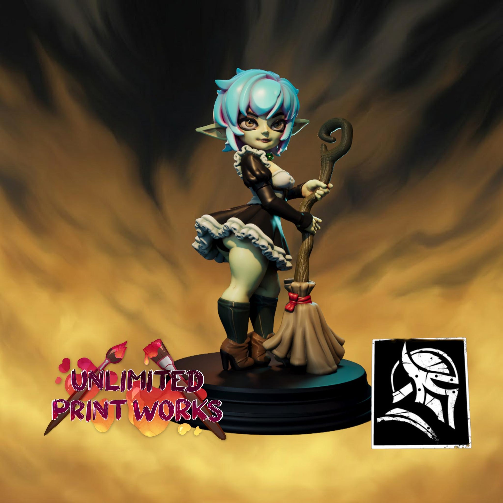 Limani Miniature - 28mm / 32mm / 36mm / 75mm - HardWitch Games - Resin Printed Figure for TTRPGs and Board Games