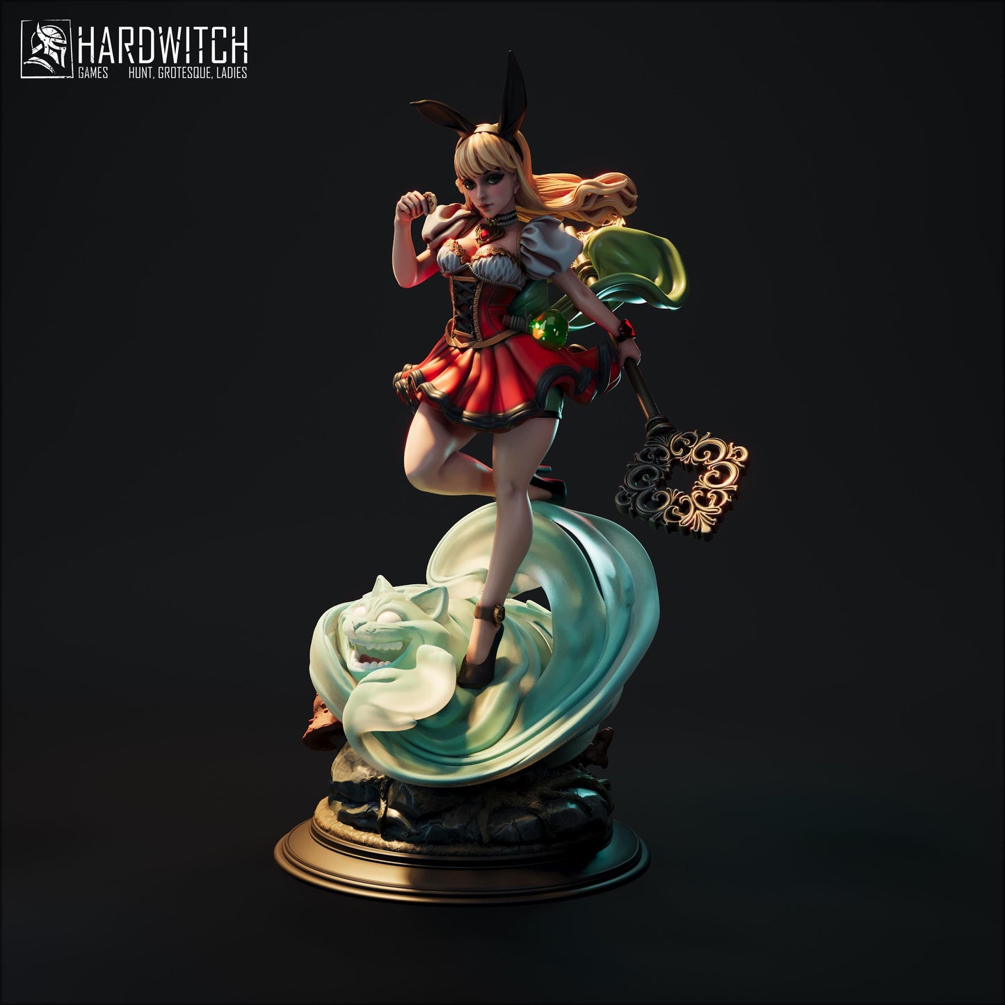 Alice in Wonderland Miniature - 28mm / 32mm / 36mm / 75mm / 1:12 - HardWitch Games - Resin Printed Figure for D&D, TTRPGs, and Board Gaming