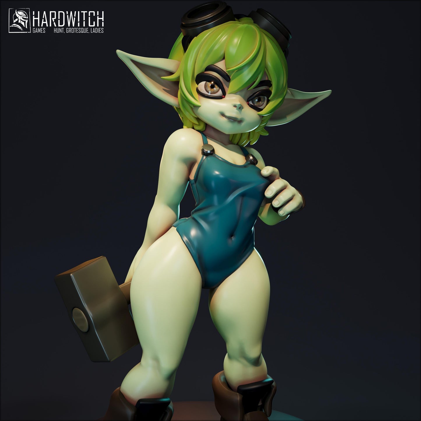Ruddah Miniature - 28mm / 32mm / 36mm / 75mm - HardWitch Games - Resin Printed Figure for TTRPGs and Board Games