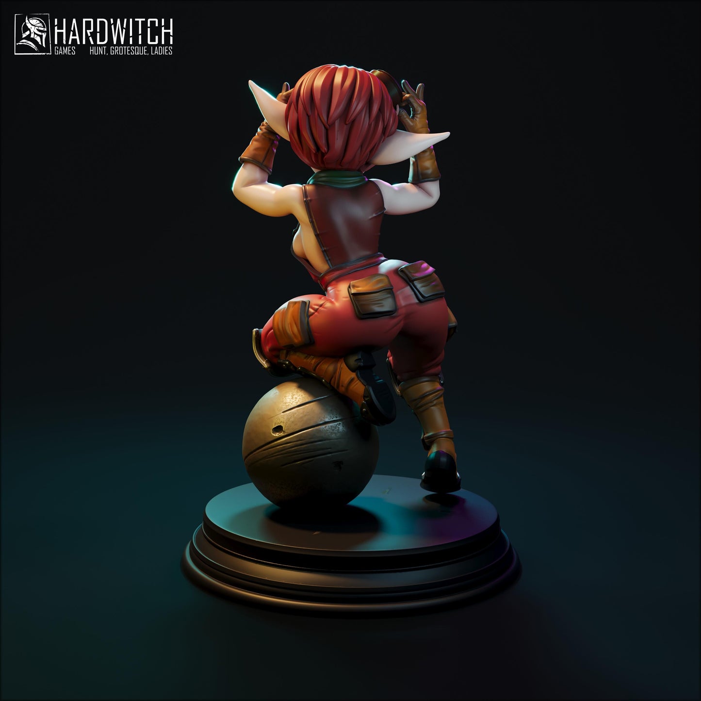 Geina Miniature (Standard & NSFW) - 28mm / 32mm / 36mm / 75mm - HardWitch Games - Resin Printed Figure for TTRPGs and Board Games