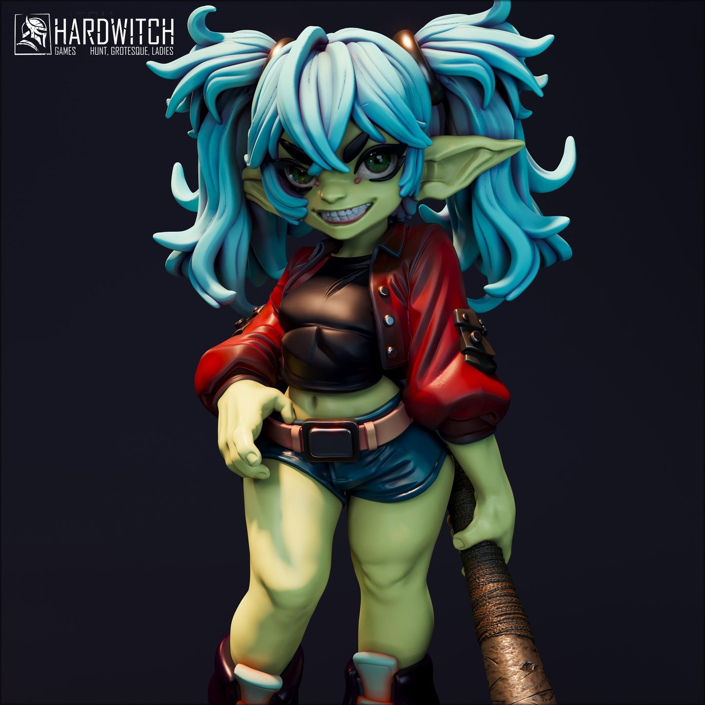 Glenda Miniature (Standard & NSFW) - 28mm / 32mm / 36mm / 75mm - HardWitch Games - Resin Printed Figure for TTRPGs and Board Games