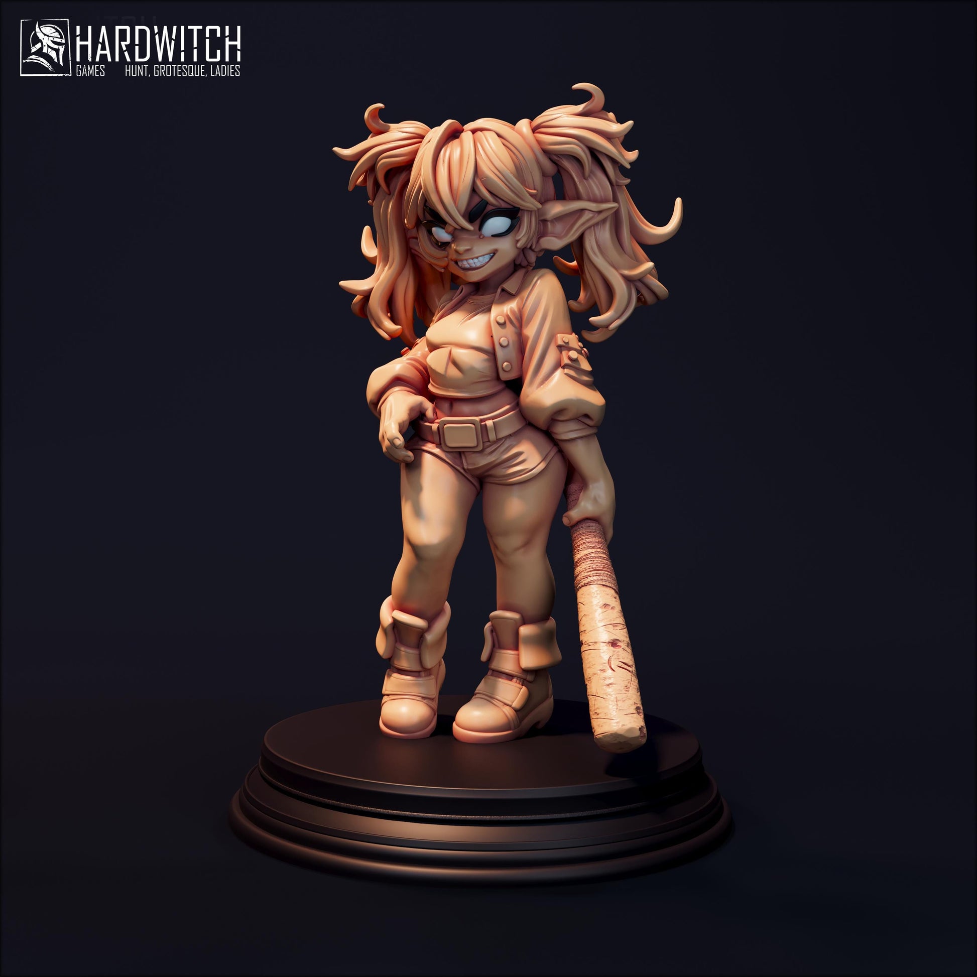 Glenda Miniature (Standard & NSFW) - 28mm / 32mm / 36mm / 75mm - HardWitch Games - Resin Printed Figure for TTRPGs and Board Games