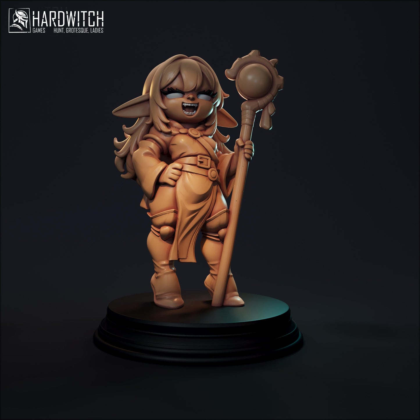 Florina Miniature (Standard & NSFW) - 28mm / 32mm / 36mm / 75mm - HardWitch Games - Resin Printed Figure for TTRPGs and Board Games