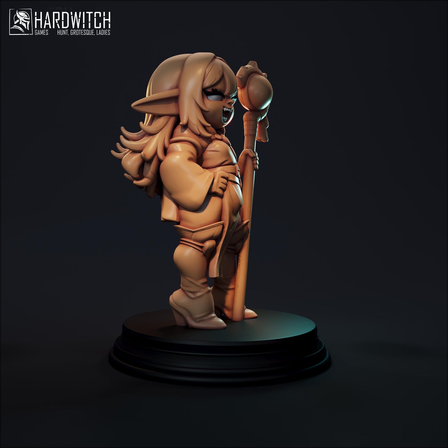 Florina Miniature (Standard & NSFW) - 28mm / 32mm / 36mm / 75mm - HardWitch Games - Resin Printed Figure for TTRPGs and Board Games