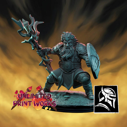 Bajir Troy Miniature - 28mm / 32mm / 36mm / 75mm - HardWitch Games - Resin Printed Figure for TTRPGs and Board Games