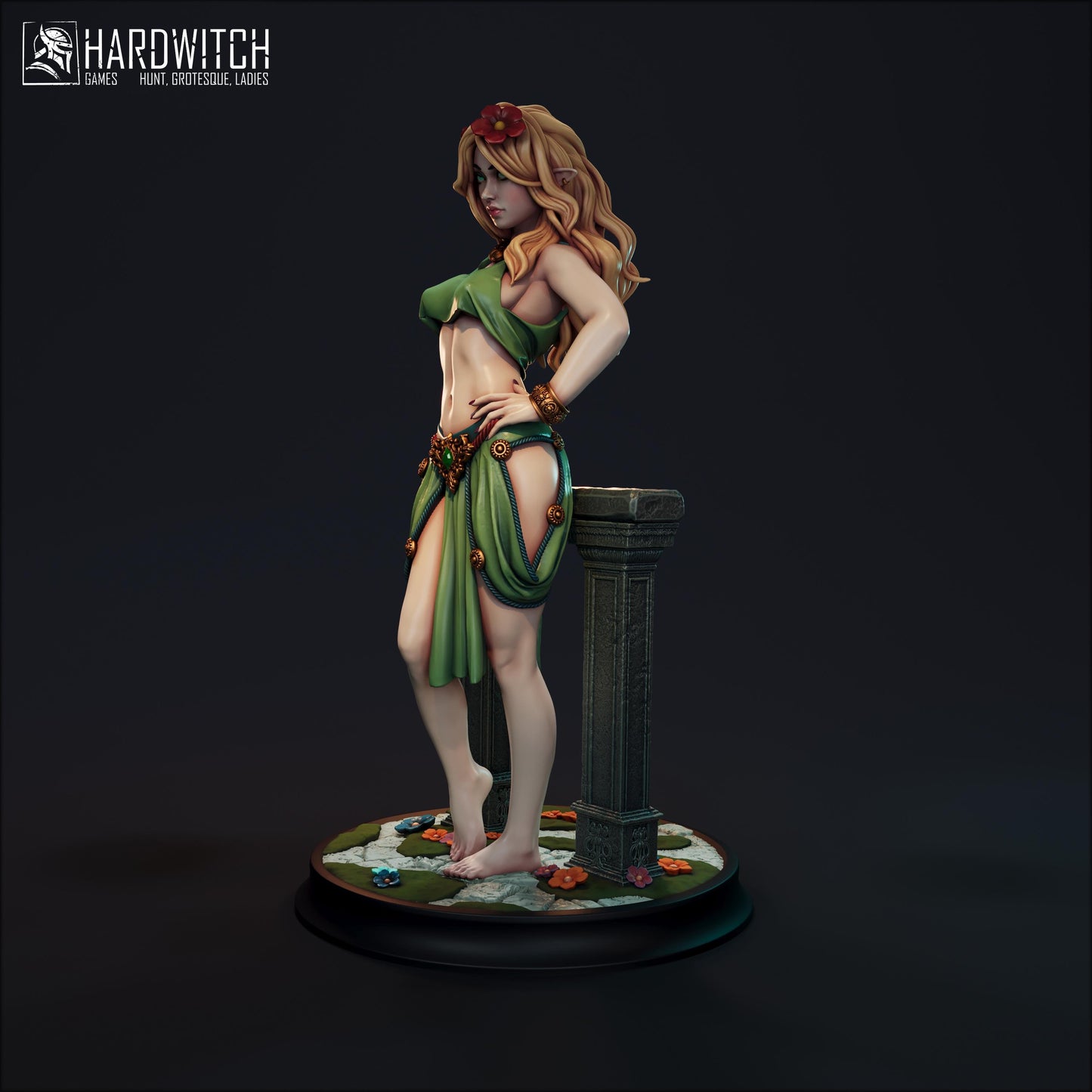 Fokada Irael Miniature - 28mm / 32mm / 36mm / 75mm / 1:12 - HardWitch Games - Resin Printed Figure for D&D, TTRPGs, and Board Gaming
