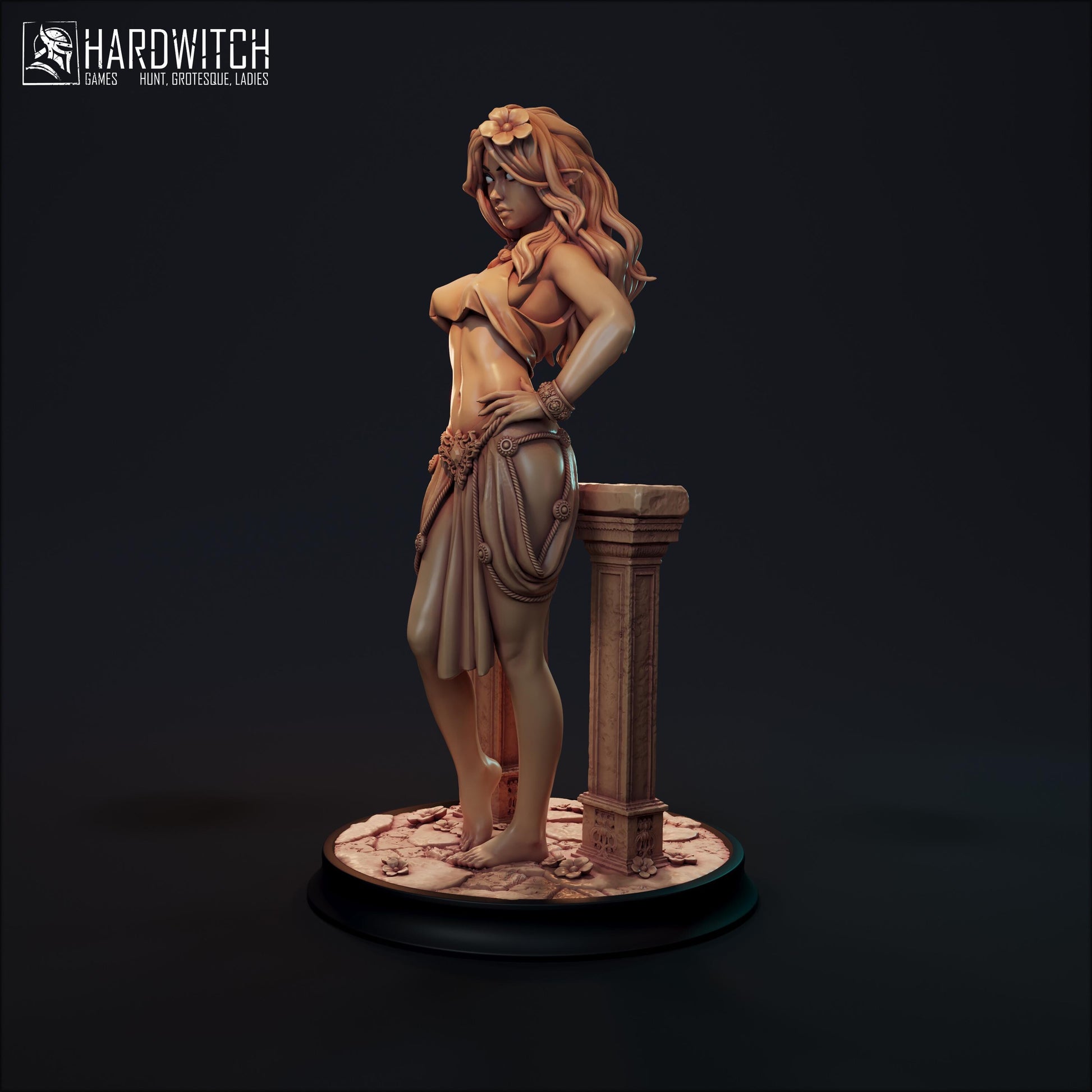 Fokada Irael Miniature - 28mm / 32mm / 36mm / 75mm / 1:12 - HardWitch Games - Resin Printed Figure for D&D, TTRPGs, and Board Gaming
