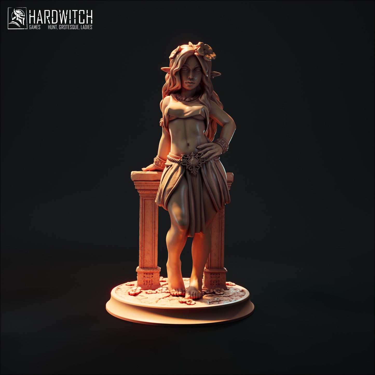 Fokada Irael Miniature - 28mm / 32mm / 36mm / 75mm / 1:12 - HardWitch Games - Resin Printed Figure for D&D, TTRPGs, and Board Gaming