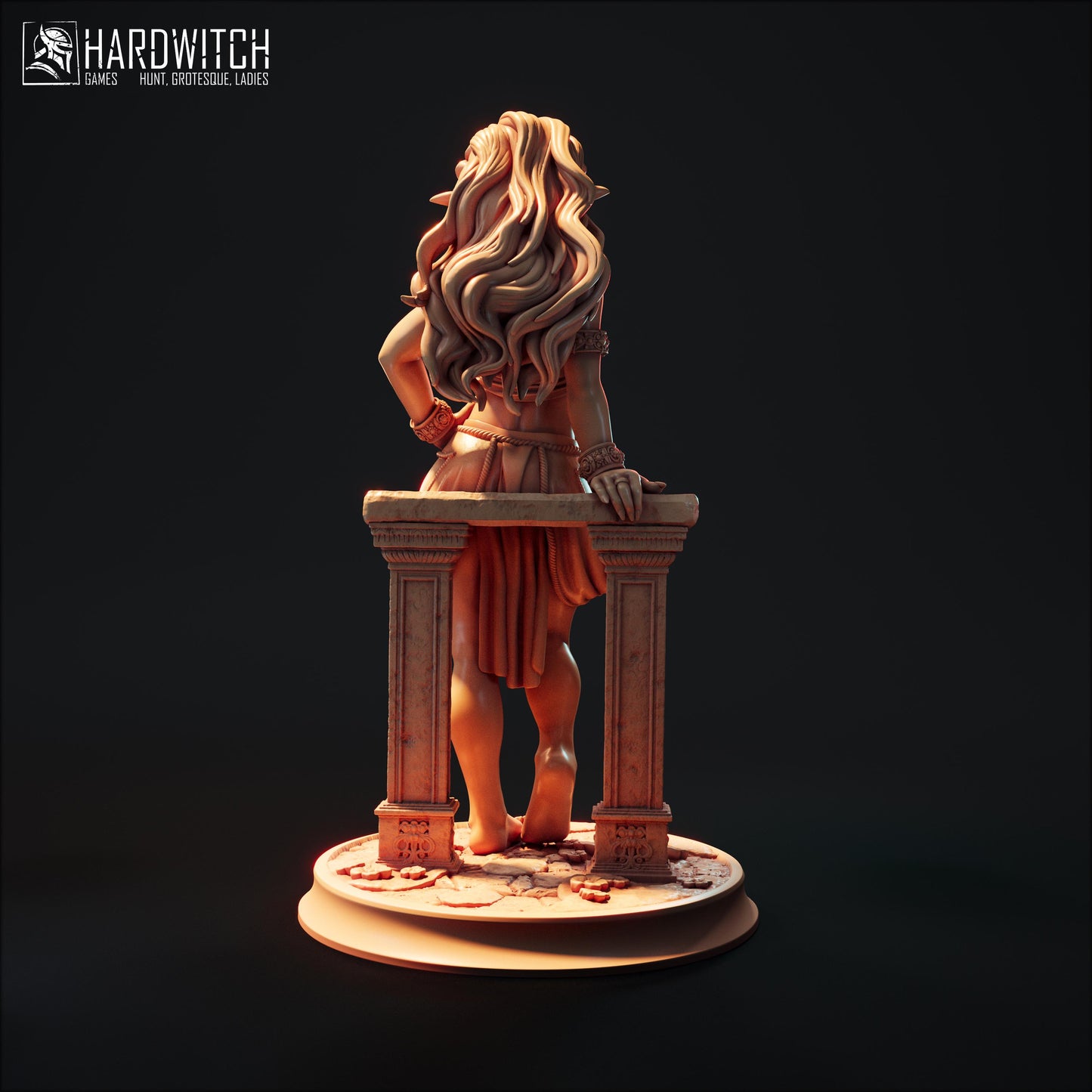 Fokada Irael Miniature - 28mm / 32mm / 36mm / 75mm / 1:12 - HardWitch Games - Resin Printed Figure for D&D, TTRPGs, and Board Gaming