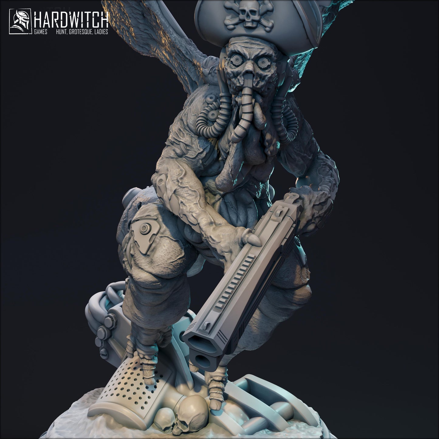Harbinger Miniature - 28mm / 32mm / 36mm / 75mm - HardWitch Games - Resin Printed Figure for TTRPGs and Board Games
