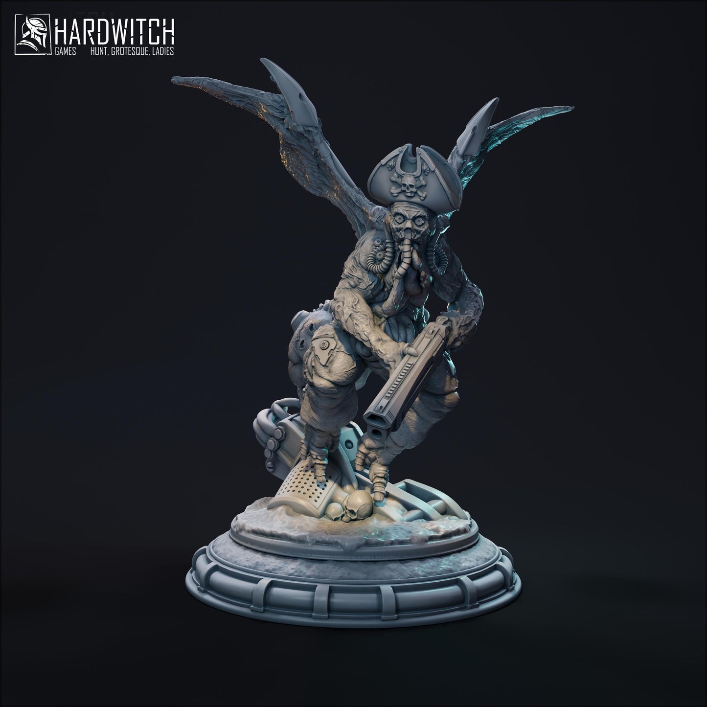 Harbinger Miniature - 28mm / 32mm / 36mm / 75mm - HardWitch Games - Resin Printed Figure for TTRPGs and Board Games