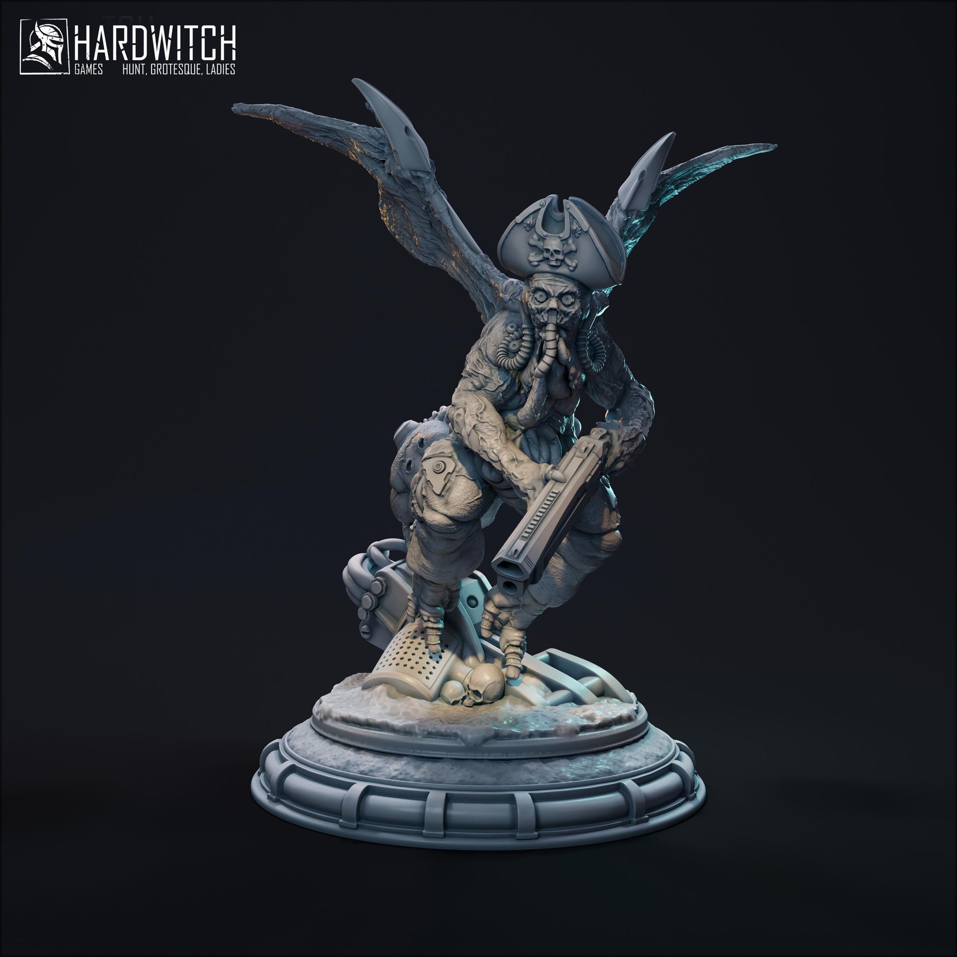 Harbinger Miniature - 28mm / 32mm / 36mm / 75mm - HardWitch Games - Resin Printed Figure for TTRPGs and Board Games