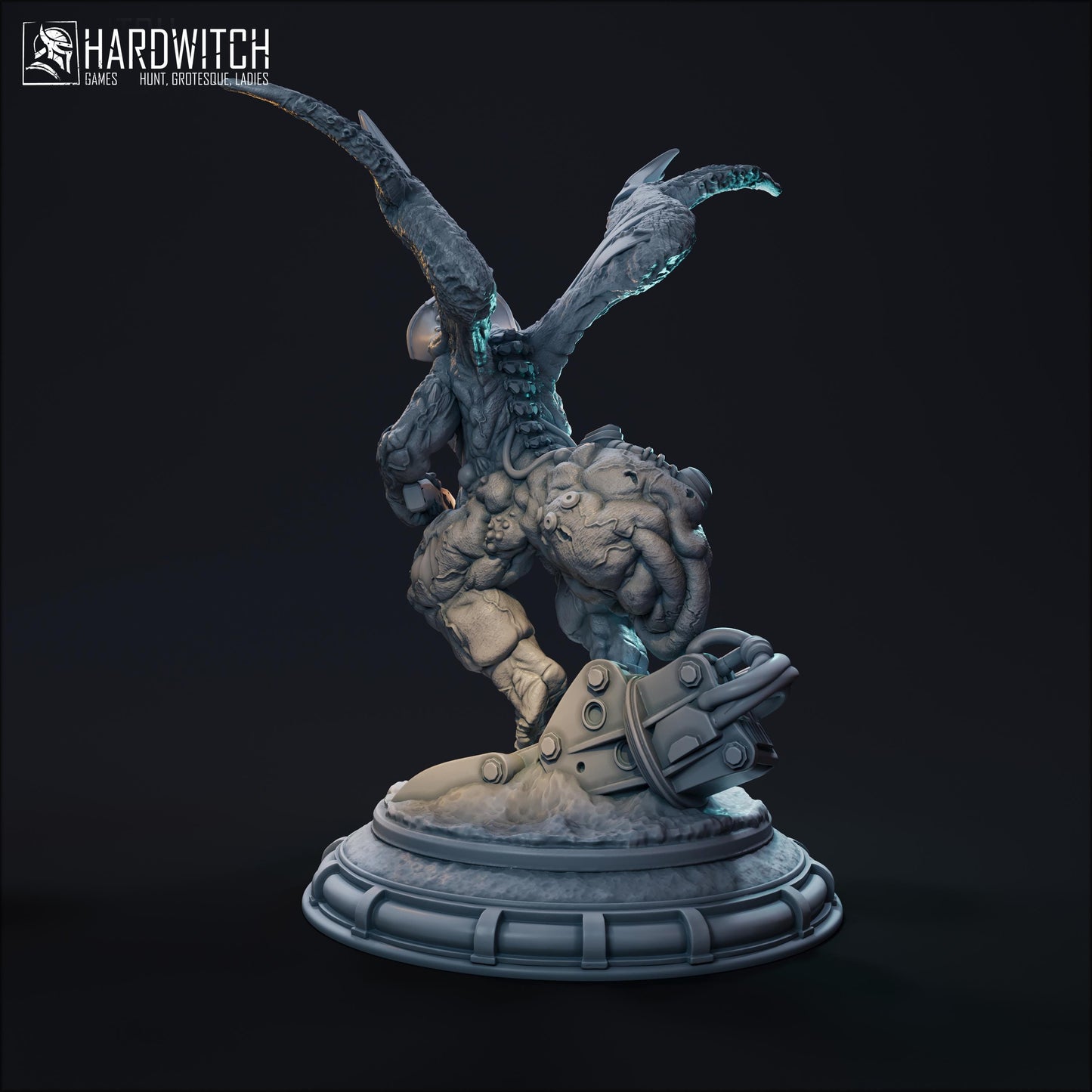 Harbinger Miniature - 28mm / 32mm / 36mm / 75mm - HardWitch Games - Resin Printed Figure for TTRPGs and Board Games