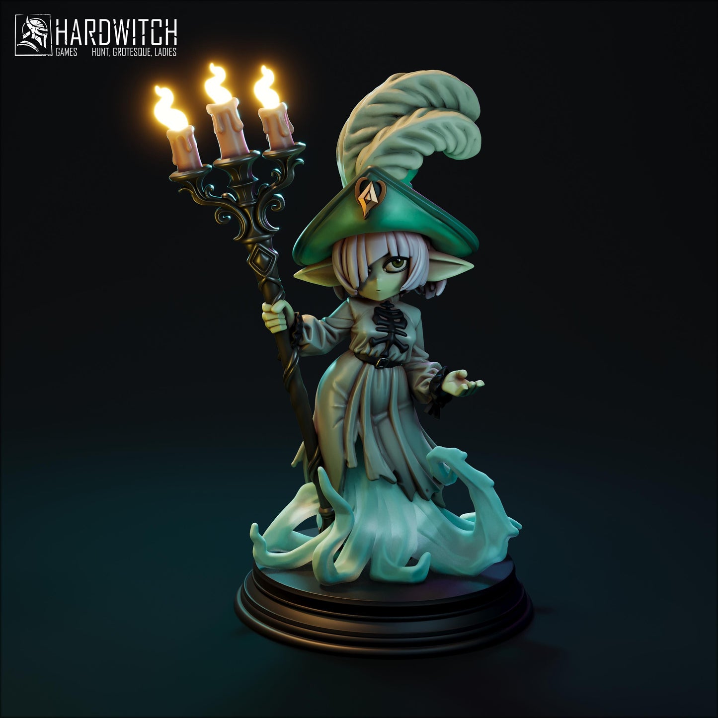 Undy Spectral Miniature (Standard & NSFW) - 28mm / 32mm / 36mm / 75mm - HardWitch Games - Resin Printed Figure for TTRPGs and Board Games