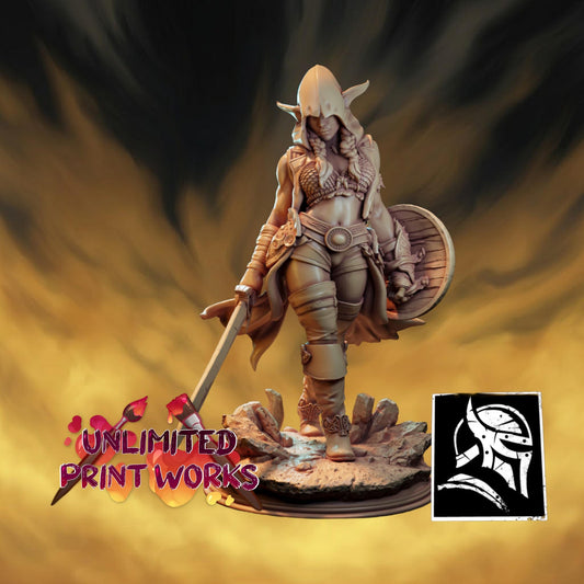 Orpherin Traceless Miniature - 28mm / 32mm / 36mm / 75mm - HardWitch Games - Resin Printed Figure for TTRPGs and Board Games