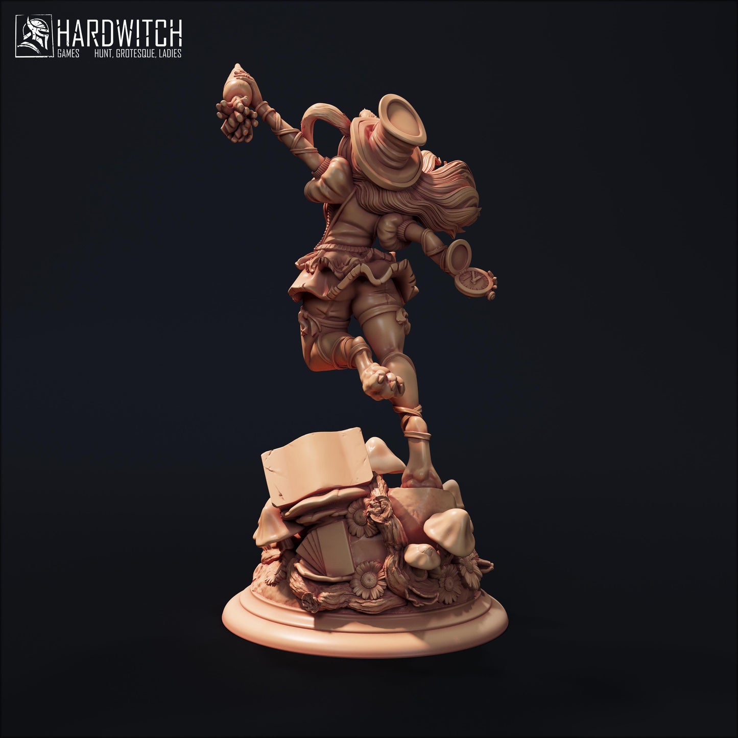 Rabbitfolk Sarah Tataki Miniature - 28mm / 32mm / 36mm / 75mm - HardWitch Games - Resin Printed Figure for TTRPGs and Board Games