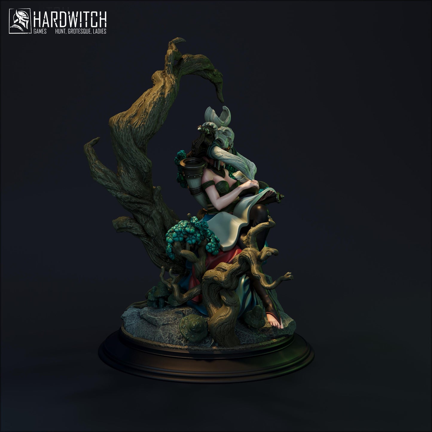 Tuoaleen Prophetess Miniature - 28mm / 32mm / 36mm / 75mm - HardWitch Games - Resin Printed Figure for D&D, TTRPGs, and Board Gaming