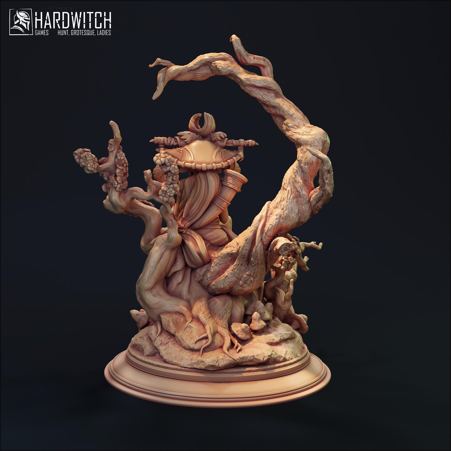 Tuoaleen Prophetess Miniature - 28mm / 32mm / 36mm / 75mm - HardWitch Games - Resin Printed Figure for D&D, TTRPGs, and Board Gaming