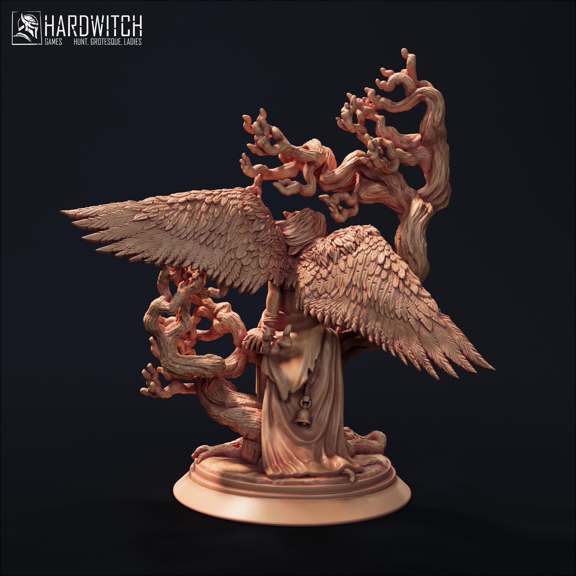 Vaiin Windweaver Miniature - 28mm / 32mm / 36mm / 75mm - HardWitch Games - Resin Printed Figure for D&D, TTRPGs, and Board Gaming