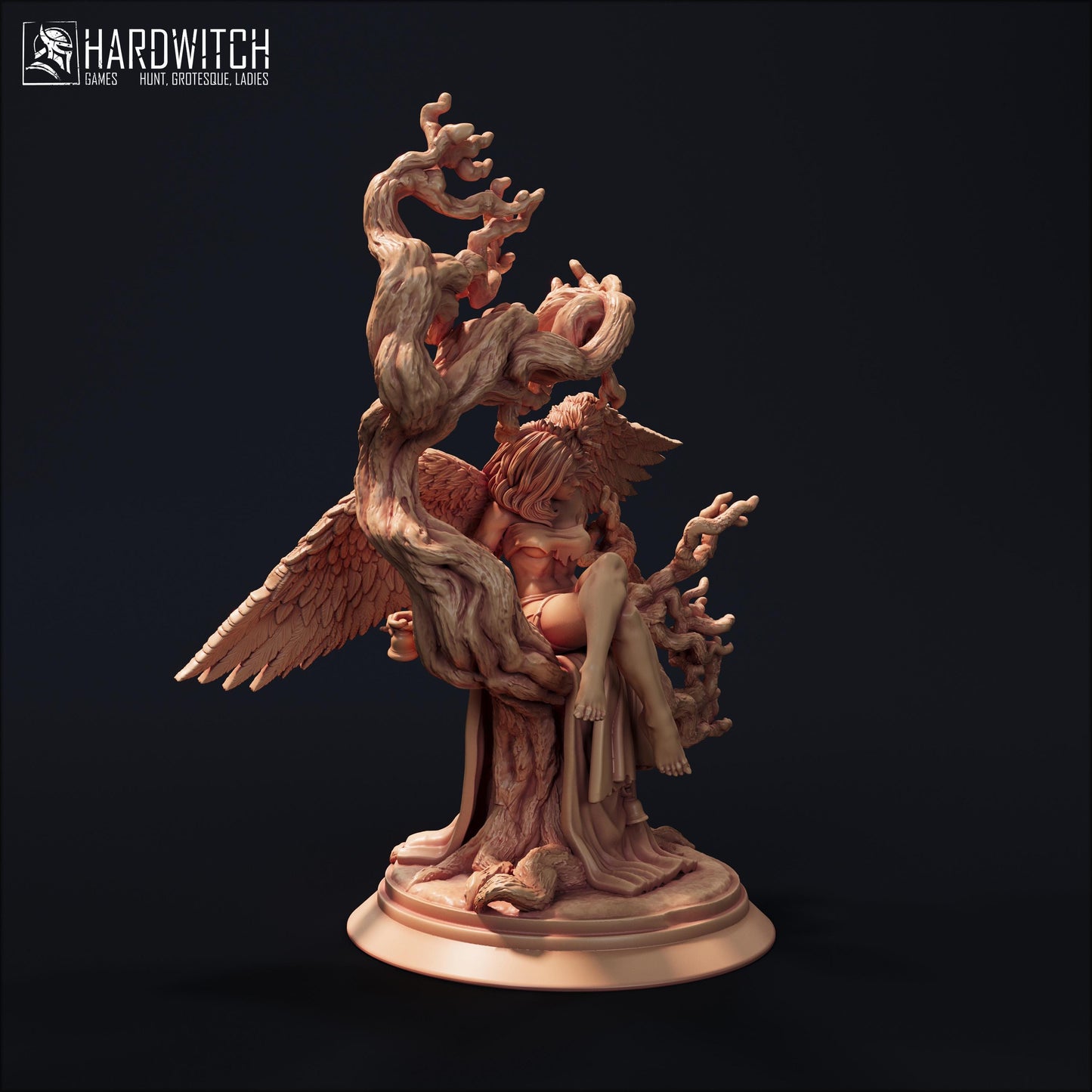 Vaiin Windweaver Miniature - 28mm / 32mm / 36mm / 75mm - HardWitch Games - Resin Printed Figure for D&D, TTRPGs, and Board Gaming