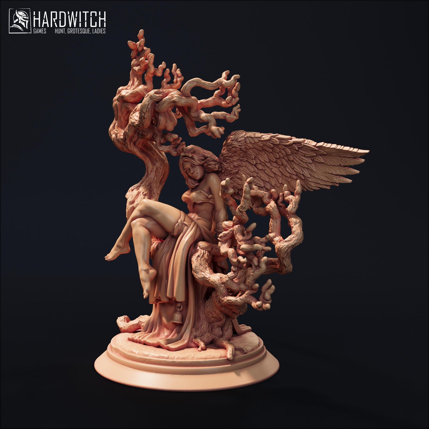 Vaiin Windweaver Miniature - 28mm / 32mm / 36mm / 75mm - HardWitch Games - Resin Printed Figure for D&D, TTRPGs, and Board Gaming