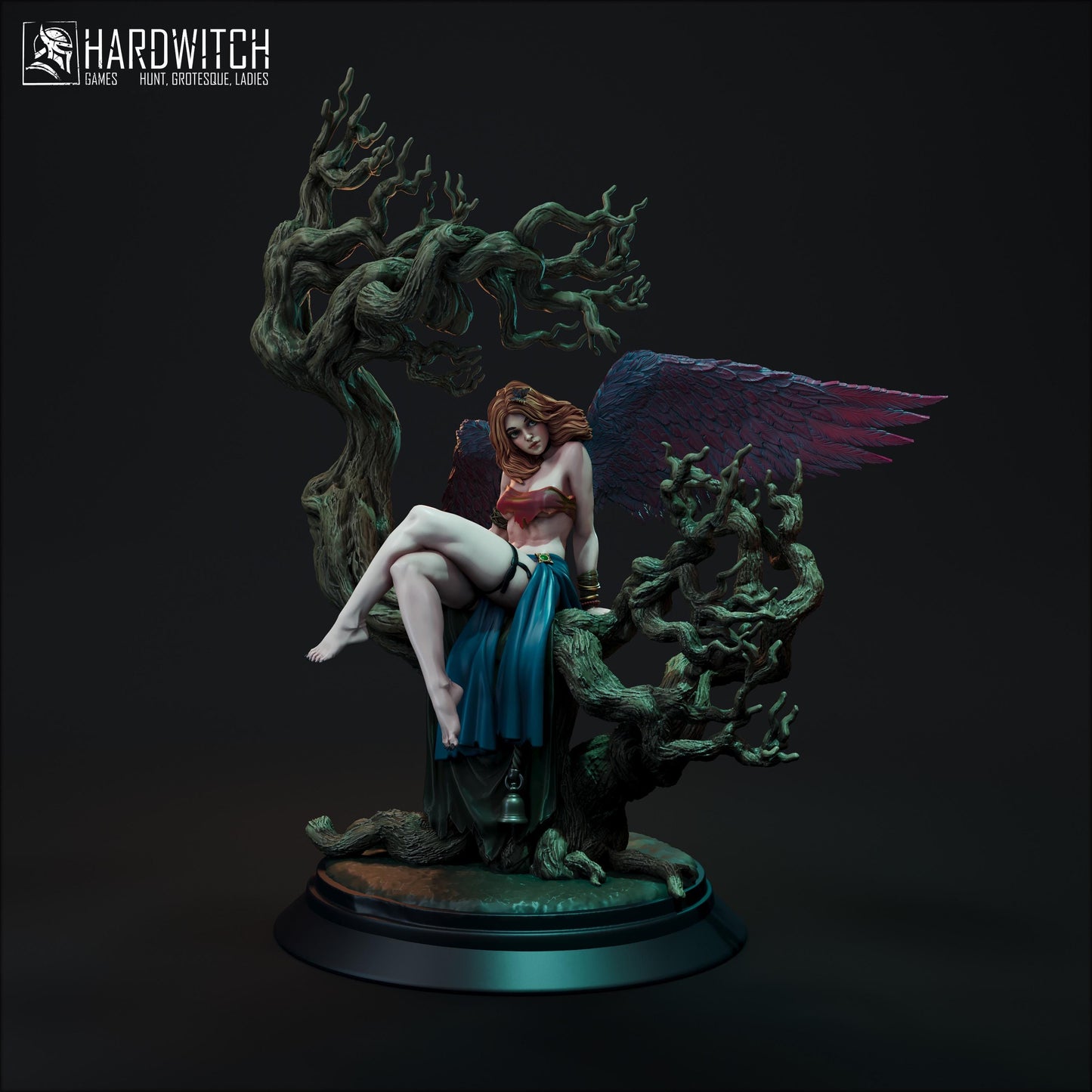 Vaiin Windweaver Miniature - 28mm / 32mm / 36mm / 75mm - HardWitch Games - Resin Printed Figure for D&D, TTRPGs, and Board Gaming