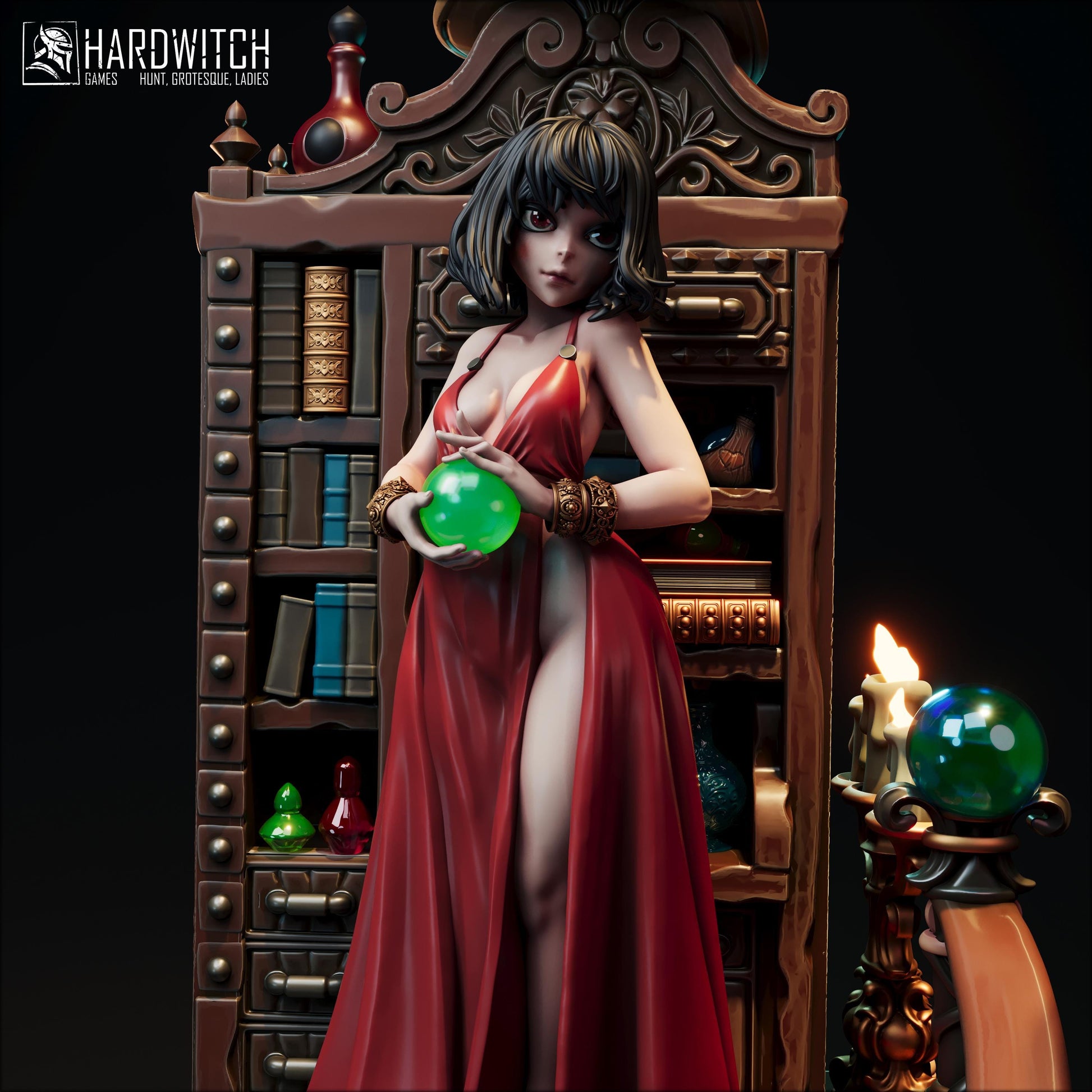Vaitrin Morn Miniature (Standard & NSFW) - 28mm / 32mm / 36mm / 75mm - HardWitch Games - Resin Printed Figure for TTRPGs and Board Games