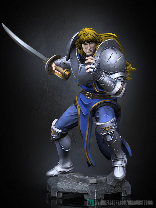 Lancelot v2 Miniature - 28mm / 32mm / 36mm / 75mm - DraGun - Resin Printed Figure for TTRPGs and Board Games