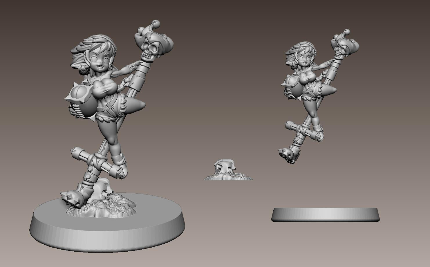 Scrappa Sorehead Miniature - 28mm / 32mm / 36mm - LPOMC - Unpainted Resin Printed Figure for D&D, TTRPGs, and Board Games