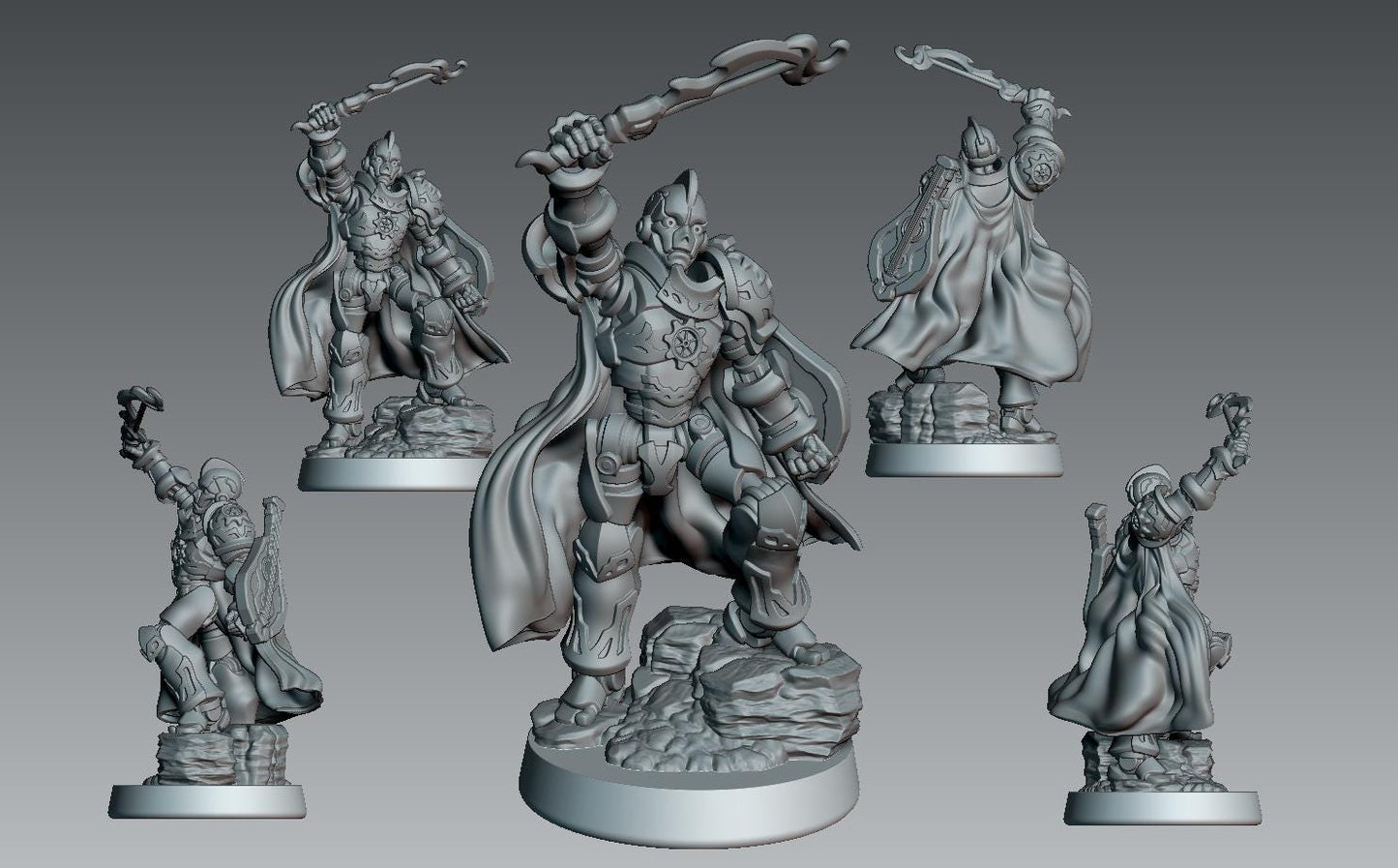 Miller-300 Miniature - 28mm / 32mm / 36mm - LPOMC - Unpainted Resin Printed Figure for D&D, TTRPGs, and Board Games