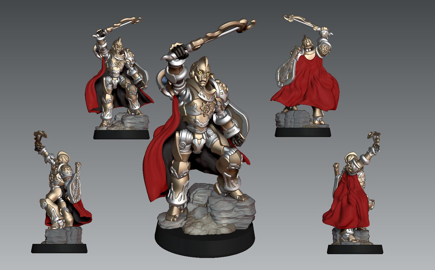Miller-300 Miniature - 28mm / 32mm / 36mm - LPOMC - Unpainted Resin Printed Figure for D&D, TTRPGs, and Board Games