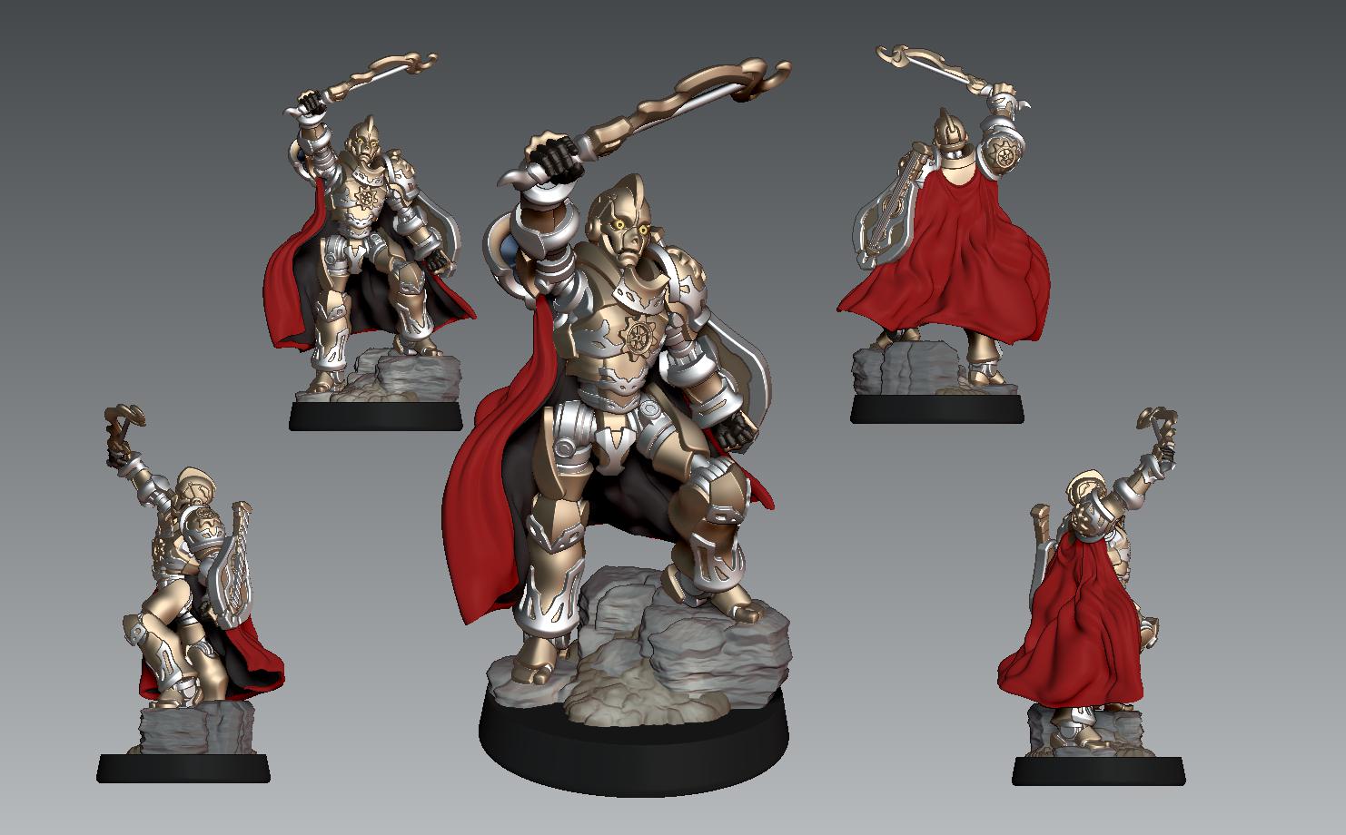 Miller-300 Miniature - 28mm / 32mm / 36mm - LPOMC - Unpainted Resin Printed Figure for D&D, TTRPGs, and Board Games