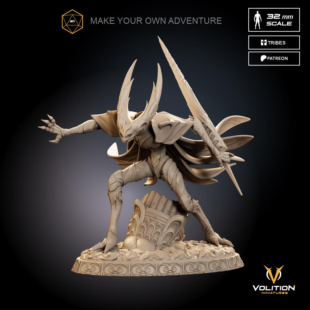 Unbreakable Sentinel Figure - 28mm / 32mm / 36mm / 1:10 - Volition Miniatures - Resin Printed Figurine for TTRPGs and Board Games