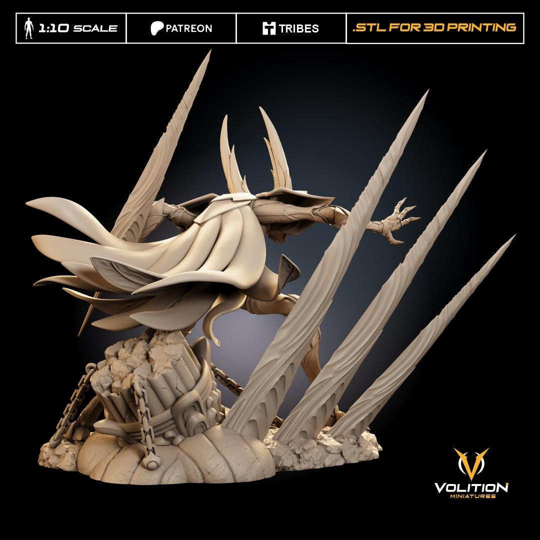 Unbreakable Sentinel Figure - 28mm / 32mm / 36mm / 1:10 - Volition Miniatures - Resin Printed Figurine for TTRPGs and Board Games