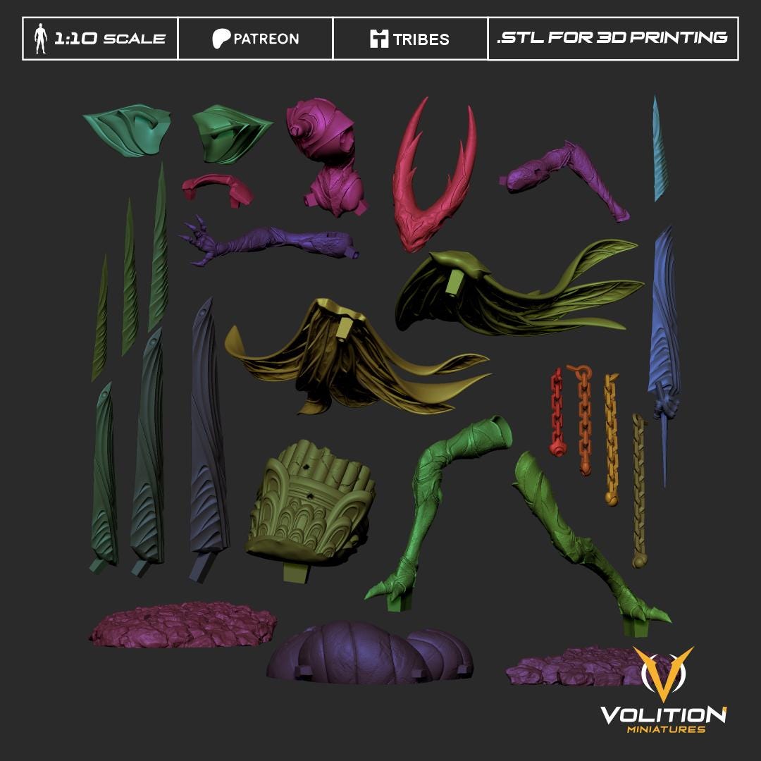 Unbreakable Sentinel Figure - 28mm / 32mm / 36mm / 1:10 - Volition Miniatures - Resin Printed Figurine for TTRPGs and Board Games