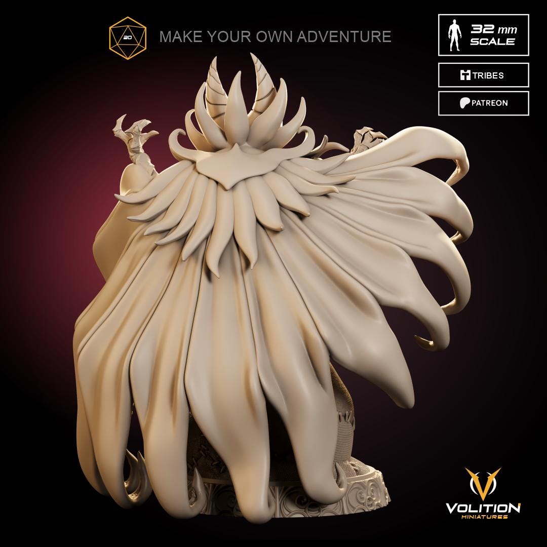 King of Dark Dreams Figure - 28mm / 32mm / 36mm / 1:10 - Volition Miniatures - Resin Printed Figurine for TTRPGs and Board Games
