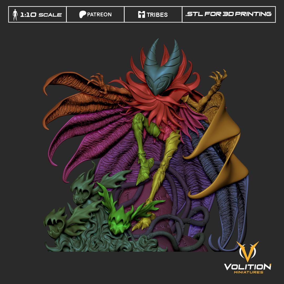 King of Dark Dreams Figure - 28mm / 32mm / 36mm / 1:10 - Volition Miniatures - Resin Printed Figurine for TTRPGs and Board Games