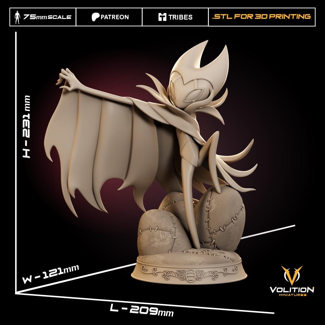 Lord of Dark Dreams Figure - 75mm - Volition Miniatures - Unpainted Resin Printed Figurine