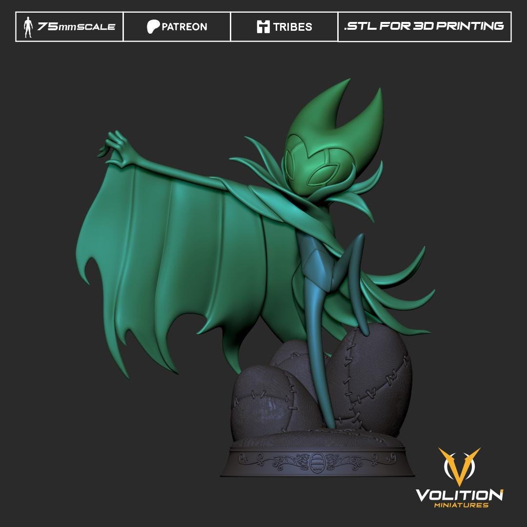 Lord of Dark Dreams Figure - 75mm - Volition Miniatures - Unpainted Resin Printed Figurine