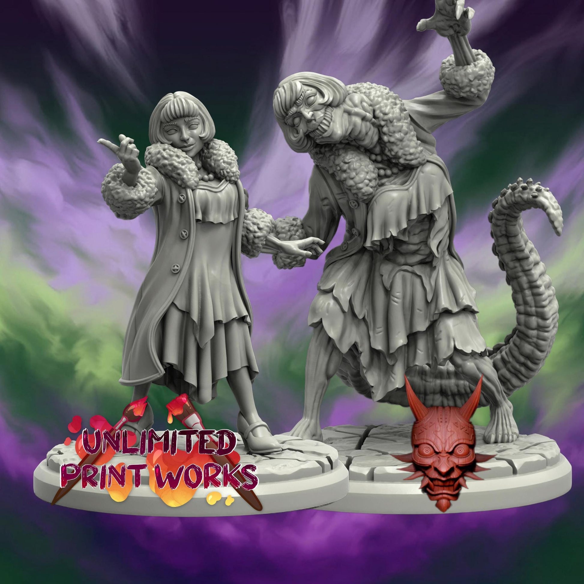 Costume Designer Miniature - 28mm / 32mm / 36mm - Adaevy Creations - Resin Printed Figure for Arkham Horror