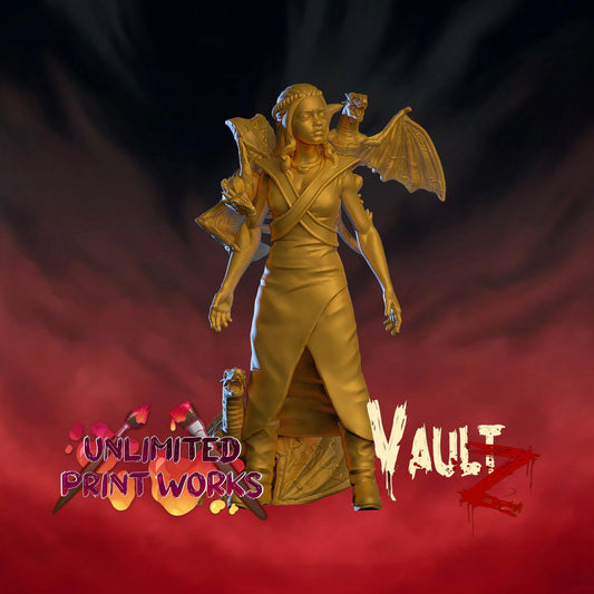 Dragonmother Miniature - 28mm / 32mm / 36mm - VaultZ - Resin Printed Figures for D&D, TTRPGs, Zombicide, and Board Games