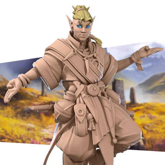 Elf Psychic Miniature - 28mm / 32mm / 36mm - Bite the Bullet - Resin Printed Figure for D&D, TTRPGs, and Board Games