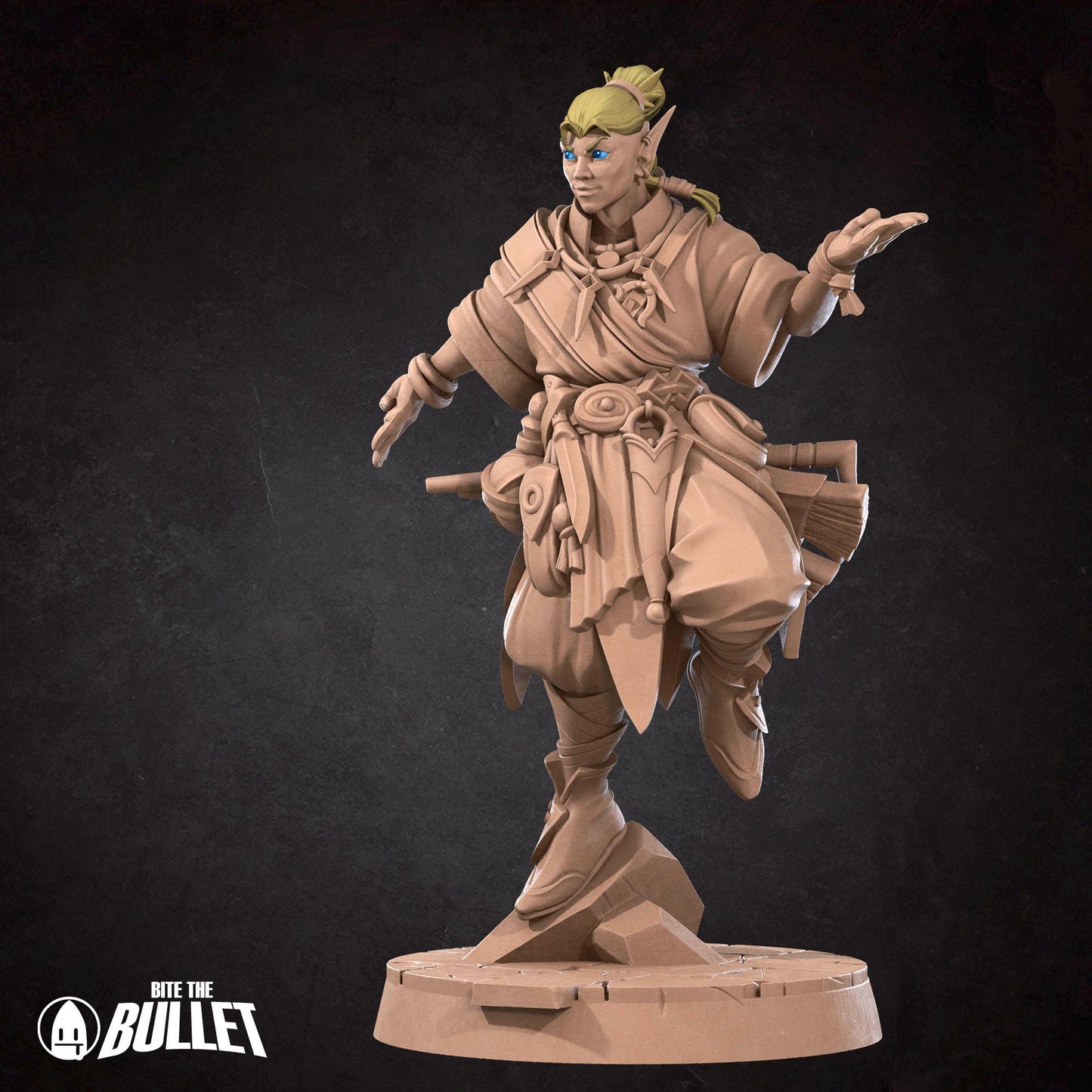 Elf Psychic Miniature - 28mm / 32mm / 36mm - Bite the Bullet - Resin Printed Figure for D&D, TTRPGs, and Board Games