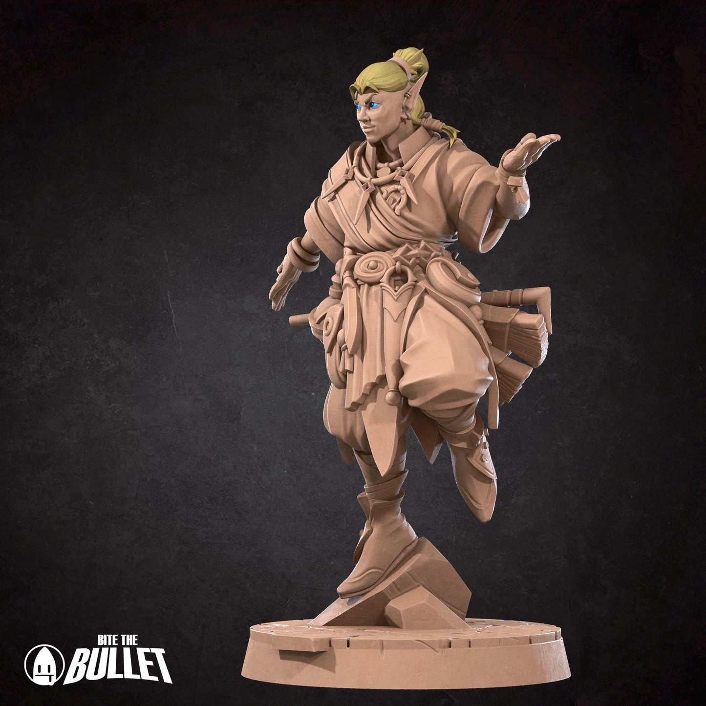Elf Psychic Miniature - 28mm / 32mm / 36mm - Bite the Bullet - Resin Printed Figure for D&D, TTRPGs, and Board Games